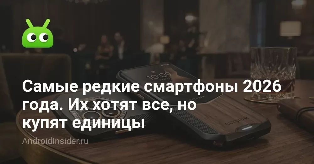 Самые редкие смартфоны 2026 года. Их хотят все, но купят единицы
